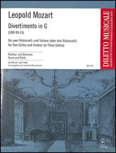 Divertimento in G 2 Cellos and Violone (or 3 Cellos) cover